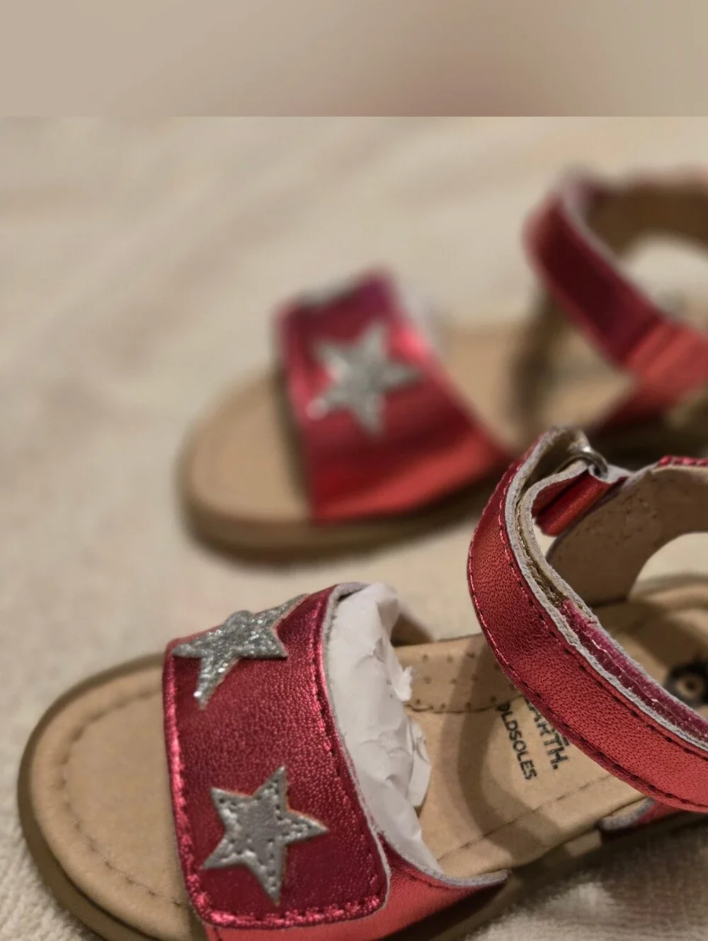 Old Soles Pink Metallic Star Sandals